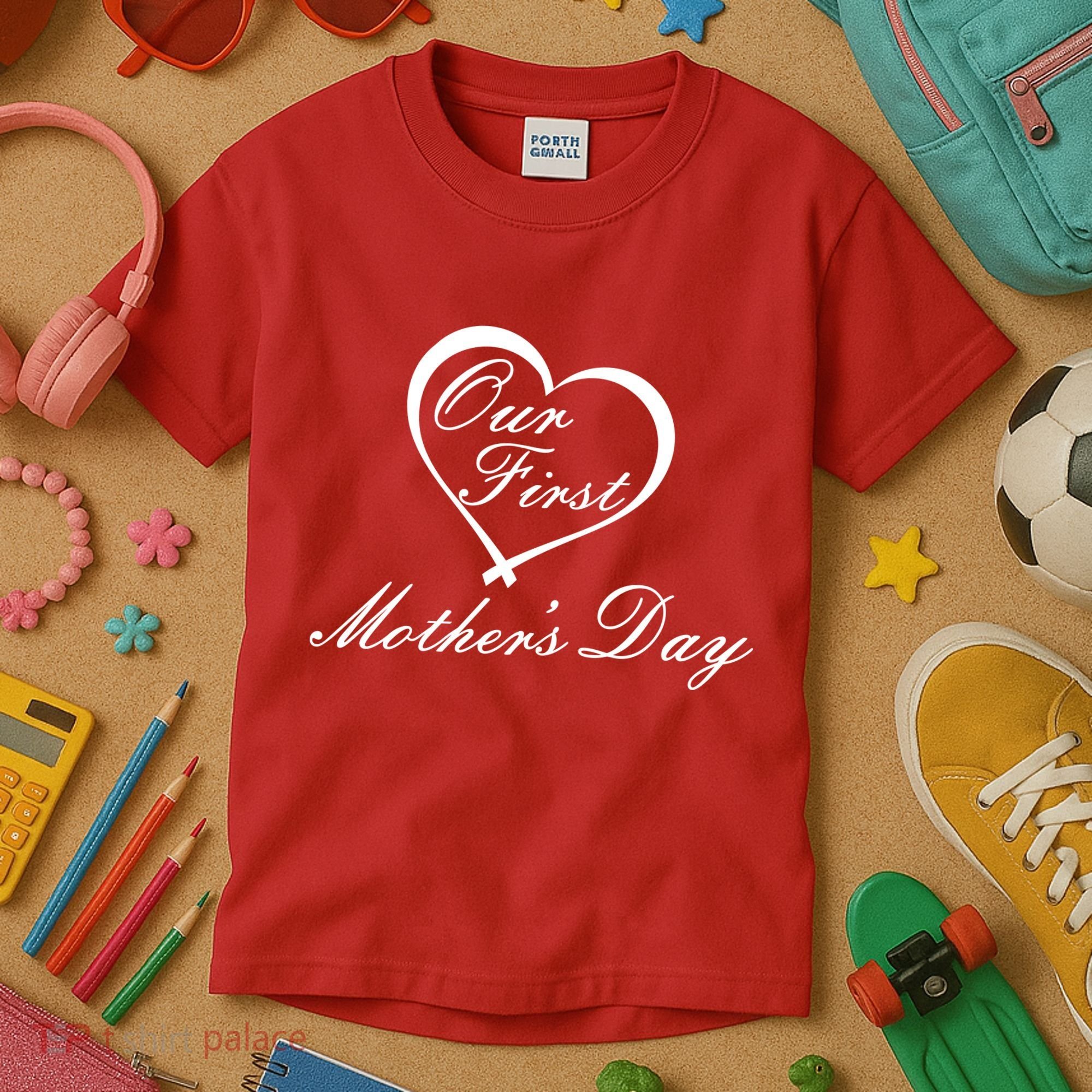 Our First Mother's Day Love Heart Kids T-Shirt