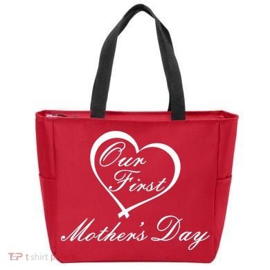 Our First Mother's Day Love Heart Tote Bag