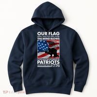 Our Flag Flies With the Last Breath of Patriots  Hoodie thumb 0