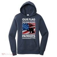 Our Flag Flies With the Last Breath of Patriots  Women's Hoodie thumb 0