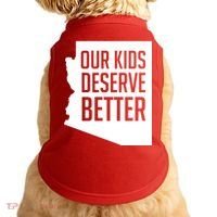 Our Kids Deserve Better Arizona Teacher Doggie Tank thumb 0