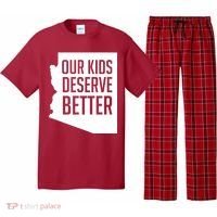 Our Kids Deserve Better Arizona Teacher Pajama Set thumb 0
