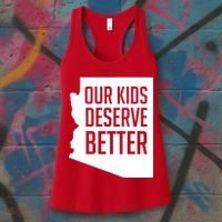 Our Kids Deserve Better Arizona Teacher Women's Tank Top thumb 3