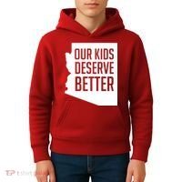 Our Kids Deserve Better Arizona Teacher Kids Hoodie thumb 4