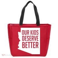 Our Kids Deserve Better Arizona Teacher Tote Bag thumb 0