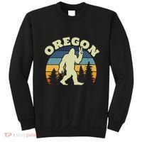 Oregon Us State Bigfoot Sasquatch Silhouette Retro Sweatshirt thumb 0