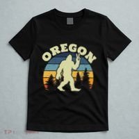 Oregon Us State Bigfoot Sasquatch Silhouette Retro T-Shirt thumb 5