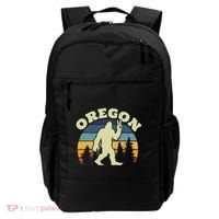 Oregon Us State Bigfoot Sasquatch Silhouette Retro Backpack thumb 0