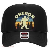 Oregon Us State Bigfoot Sasquatch Silhouette Retro Hat thumb 0