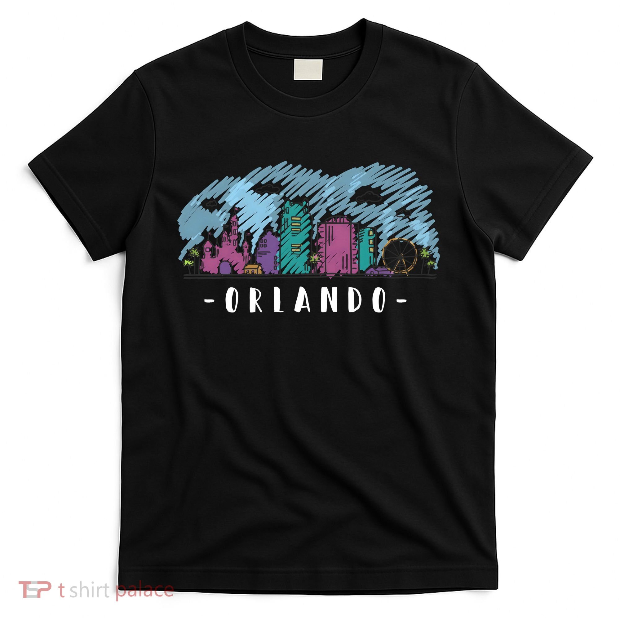 Orlando USA Skyline Sketch T-Shirt