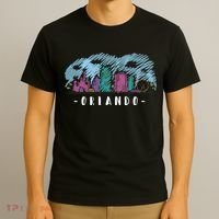 Orlando USA Skyline Sketch T-Shirt thumb 3