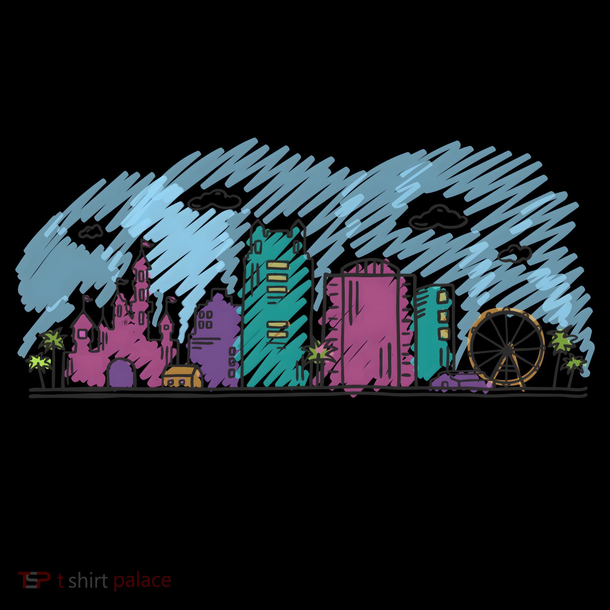 Orlando USA Skyline Sketch Coffee Mug