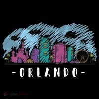 Orlando USA Skyline Sketch Women's Hoodie thumb 2