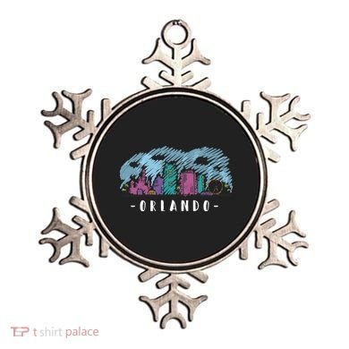 Orlando USA Skyline Sketch Ornament