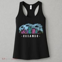 Orlando USA Skyline Sketch Women's Tank Top thumb 3