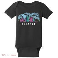 Orlando USA Skyline Sketch Baby Bodysuit thumb 0