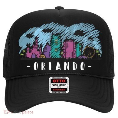 Orlando USA Skyline Sketch Hat