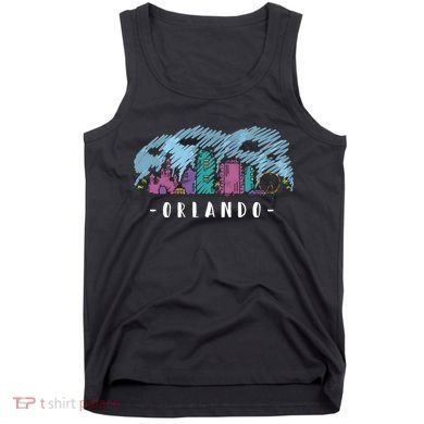 Orlando USA Skyline Sketch Tank Top