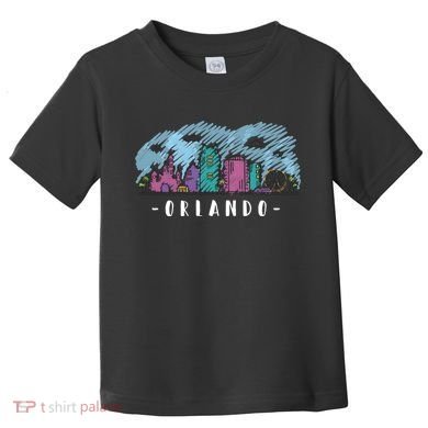 Orlando USA Skyline Sketch Toddler T-Shirt