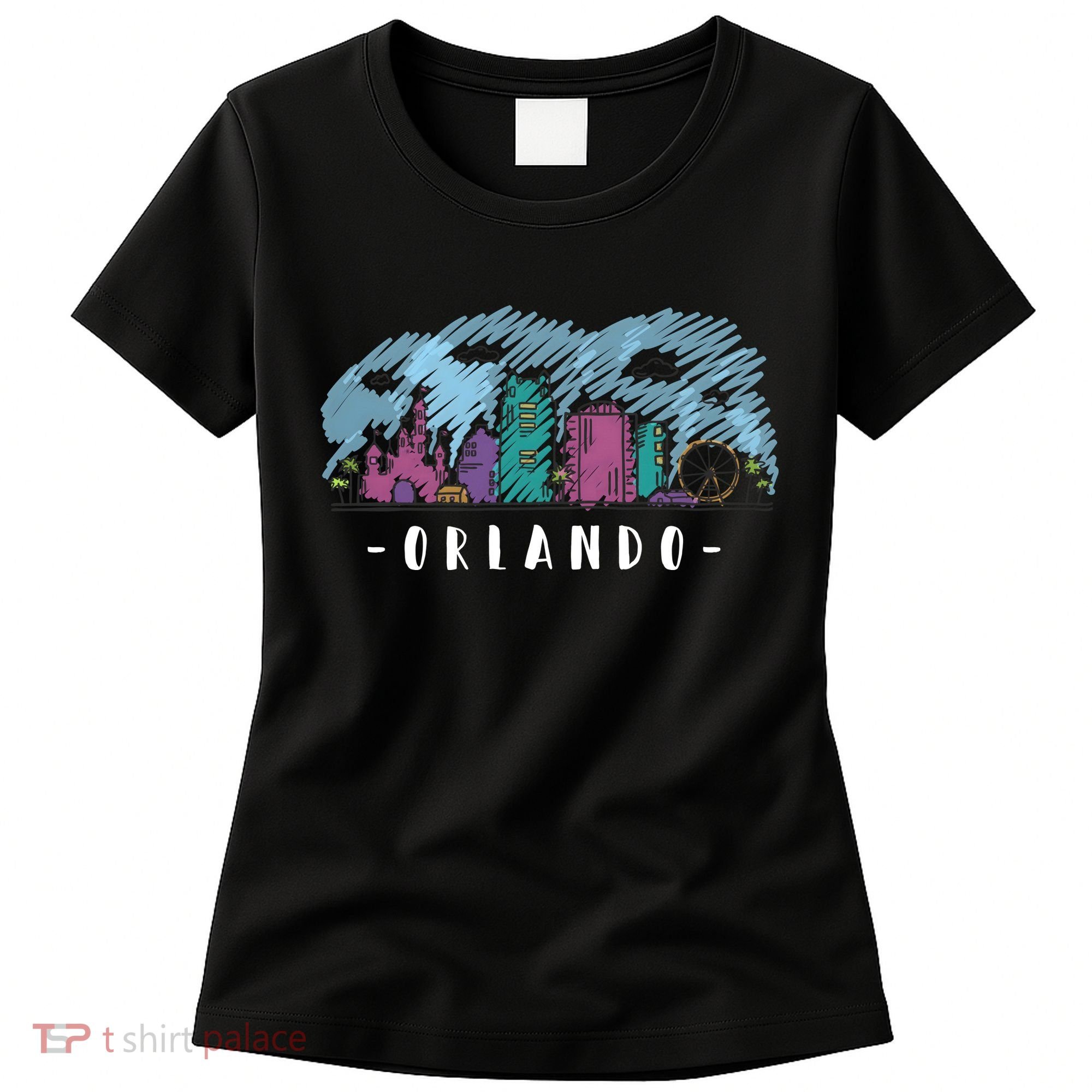 Orlando USA Skyline Sketch Women's T-Shirt
