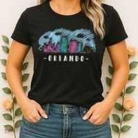 Orlando USA Skyline Sketch Women's T-Shirt thumb 2