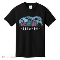 Orlando USA Skyline Sketch Kids T-Shirt thumb 0
