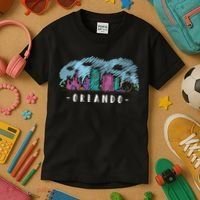 Orlando USA Skyline Sketch Kids T-Shirt thumb 3