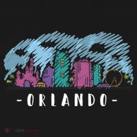 Orlando USA Skyline Sketch Kids T-Shirt thumb 4