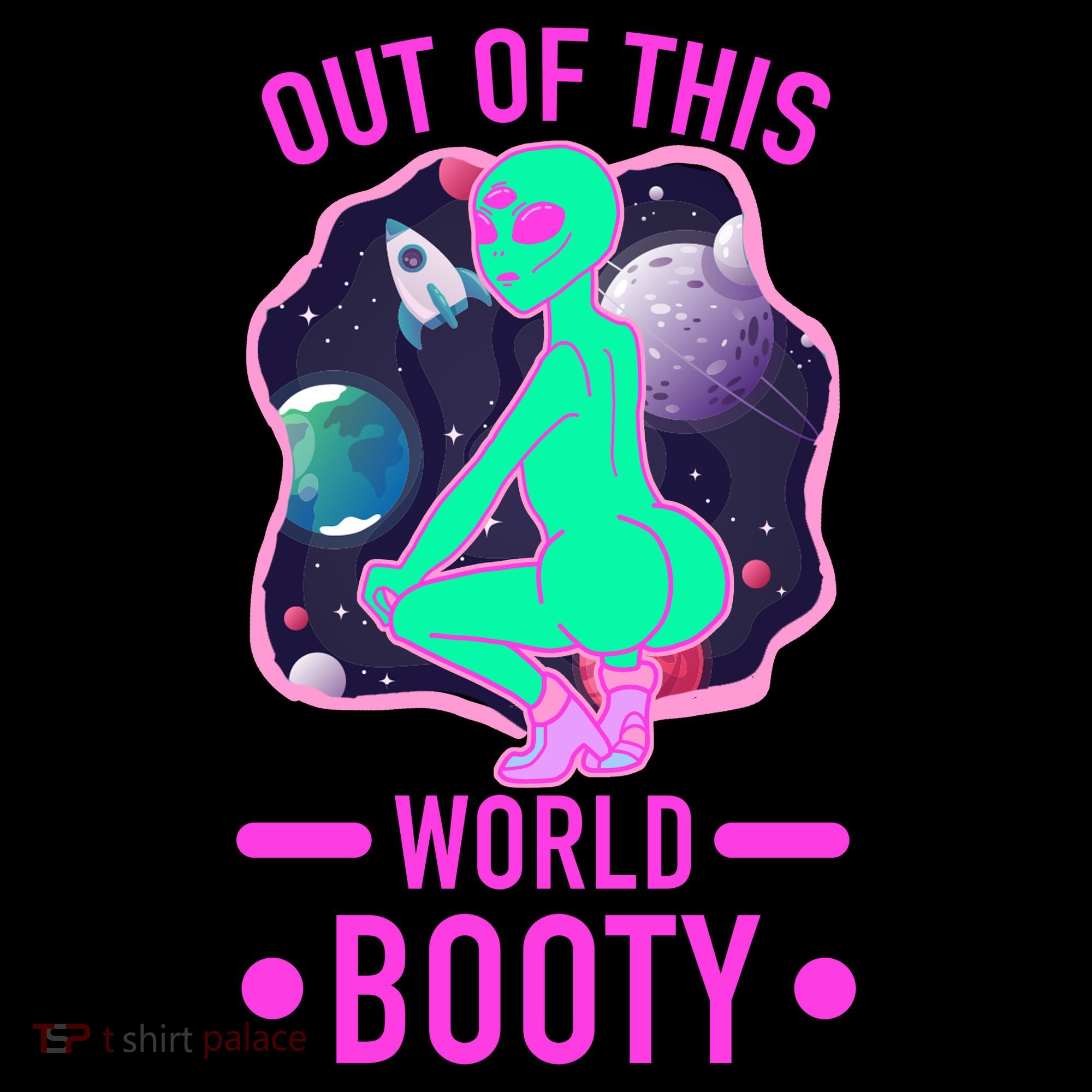 Out Of This World Booty Mousepad