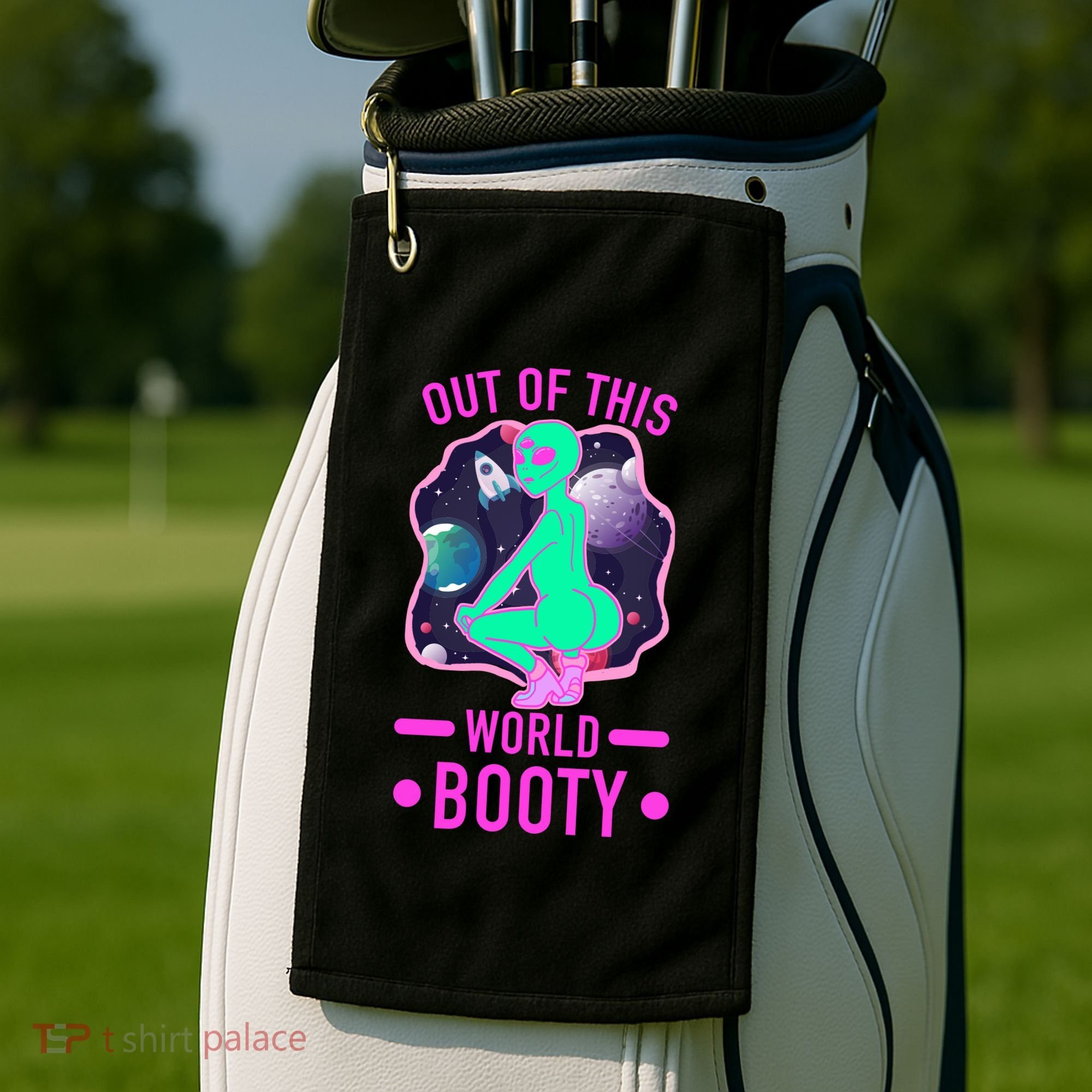 Out Of This World Booty Golf Towel