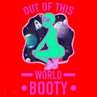 Out Of This World Booty Santa Hat thumb 1