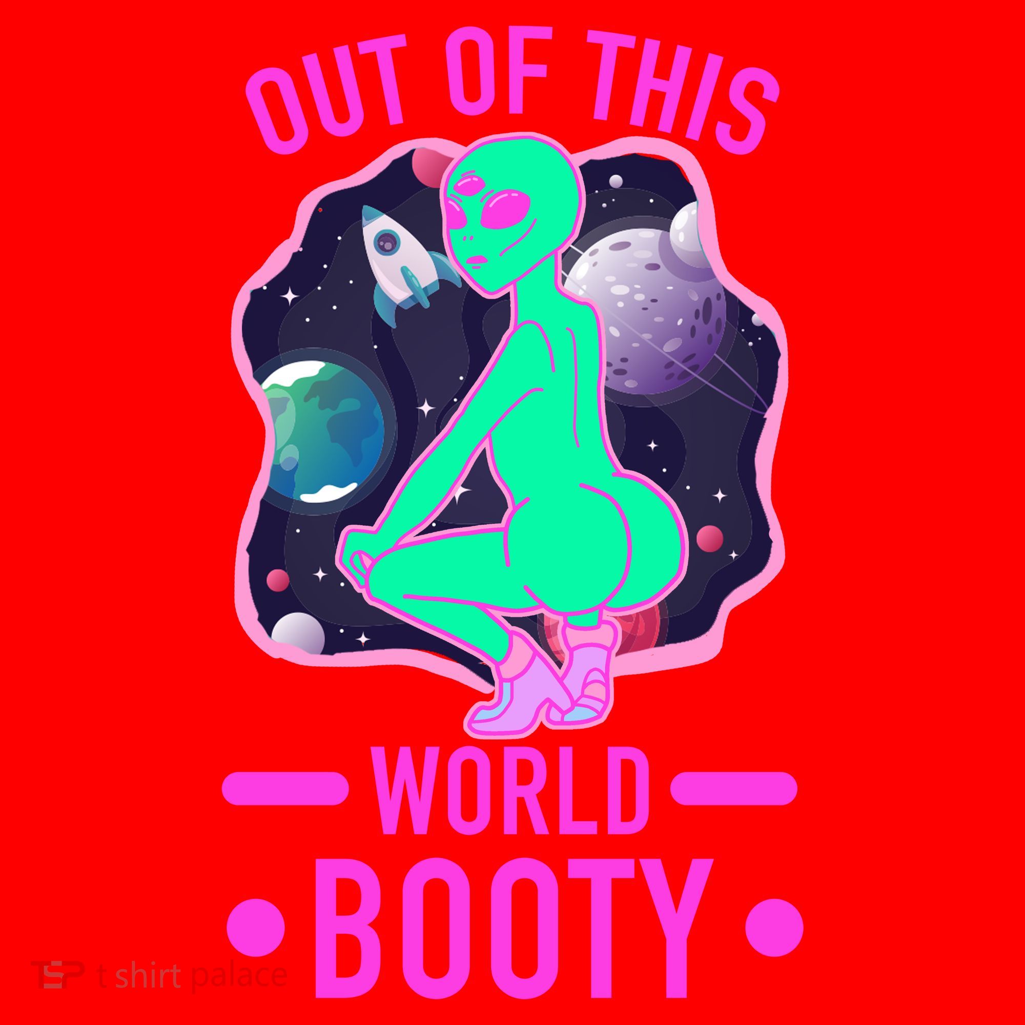 Out Of This World Booty Santa Hat