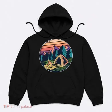 Outdoor Camping Sunset Hoodie