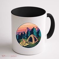 Outdoor Camping Sunset Coffee Mug thumb 1