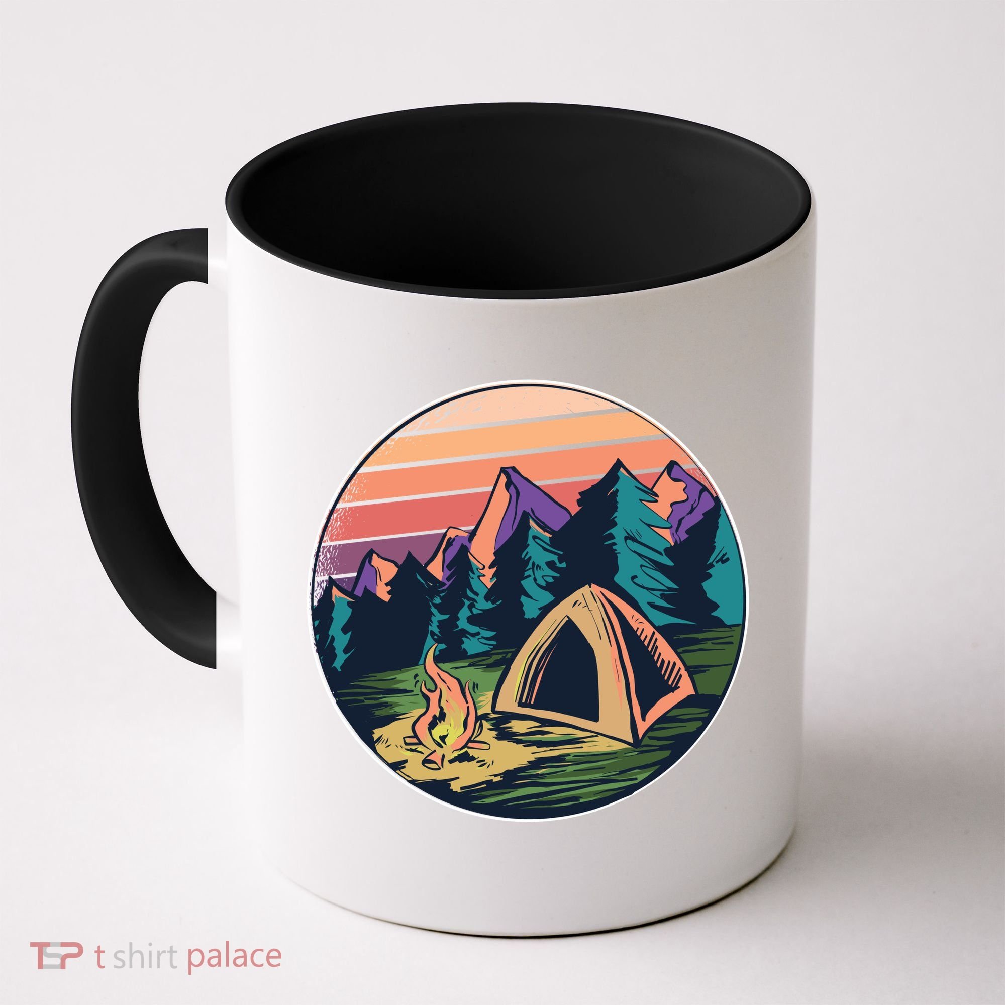 Outdoor Camping Sunset Coffee Mug