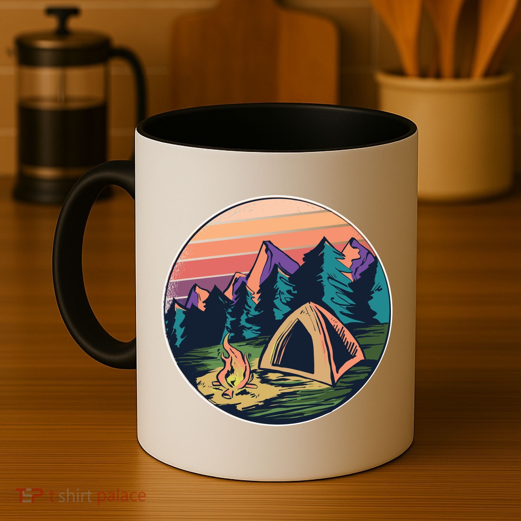 Outdoor Camping Sunset Coffee Mug