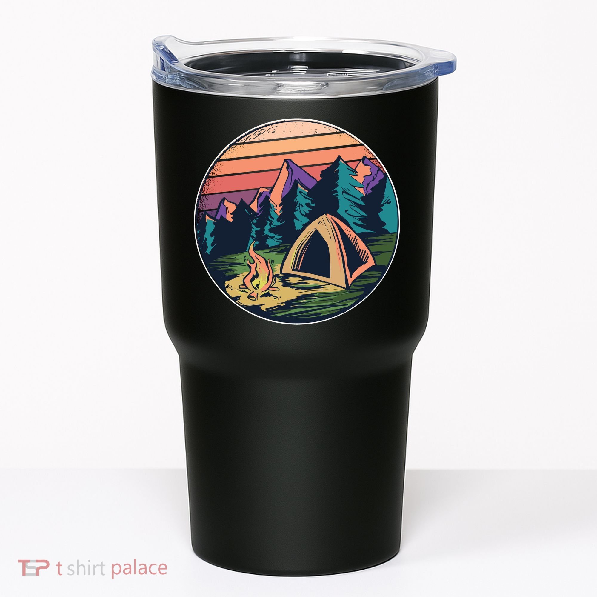 Outdoor Camping Sunset Tumbler