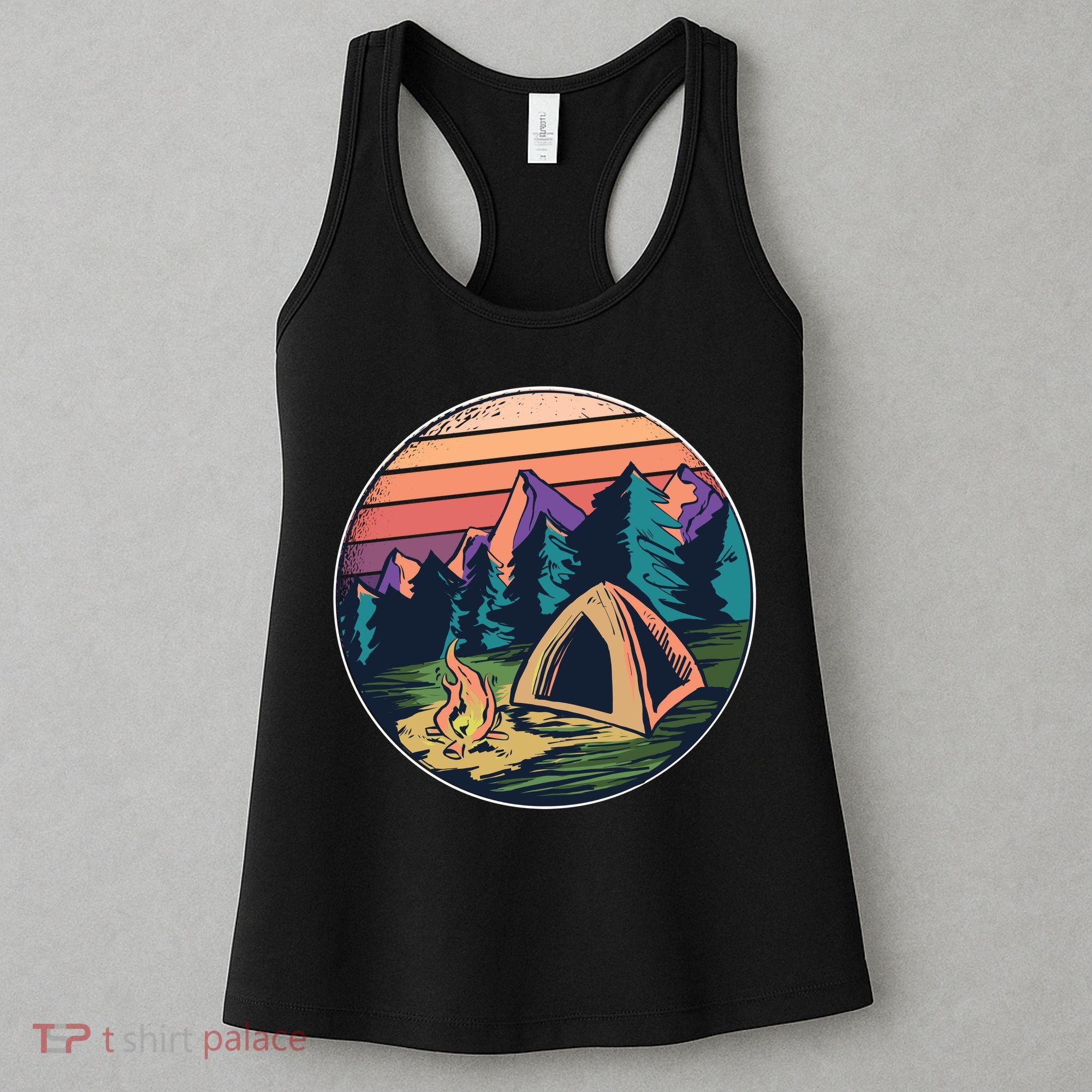 Outdoor Camping Sunset Women's Tank Top
