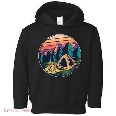 Outdoor Camping Sunset Toddler Hoodie