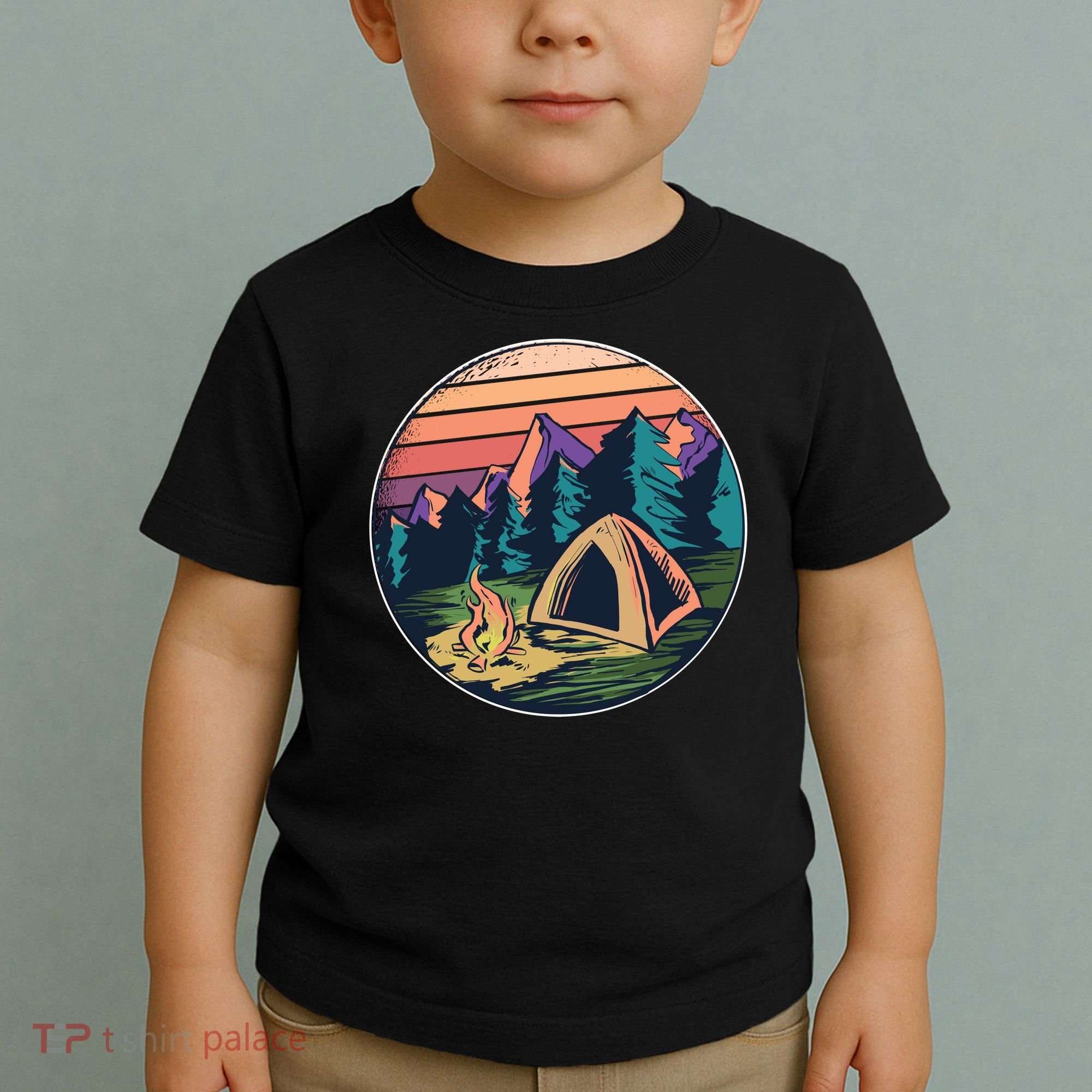 Outdoor Camping Sunset Toddler T-Shirt