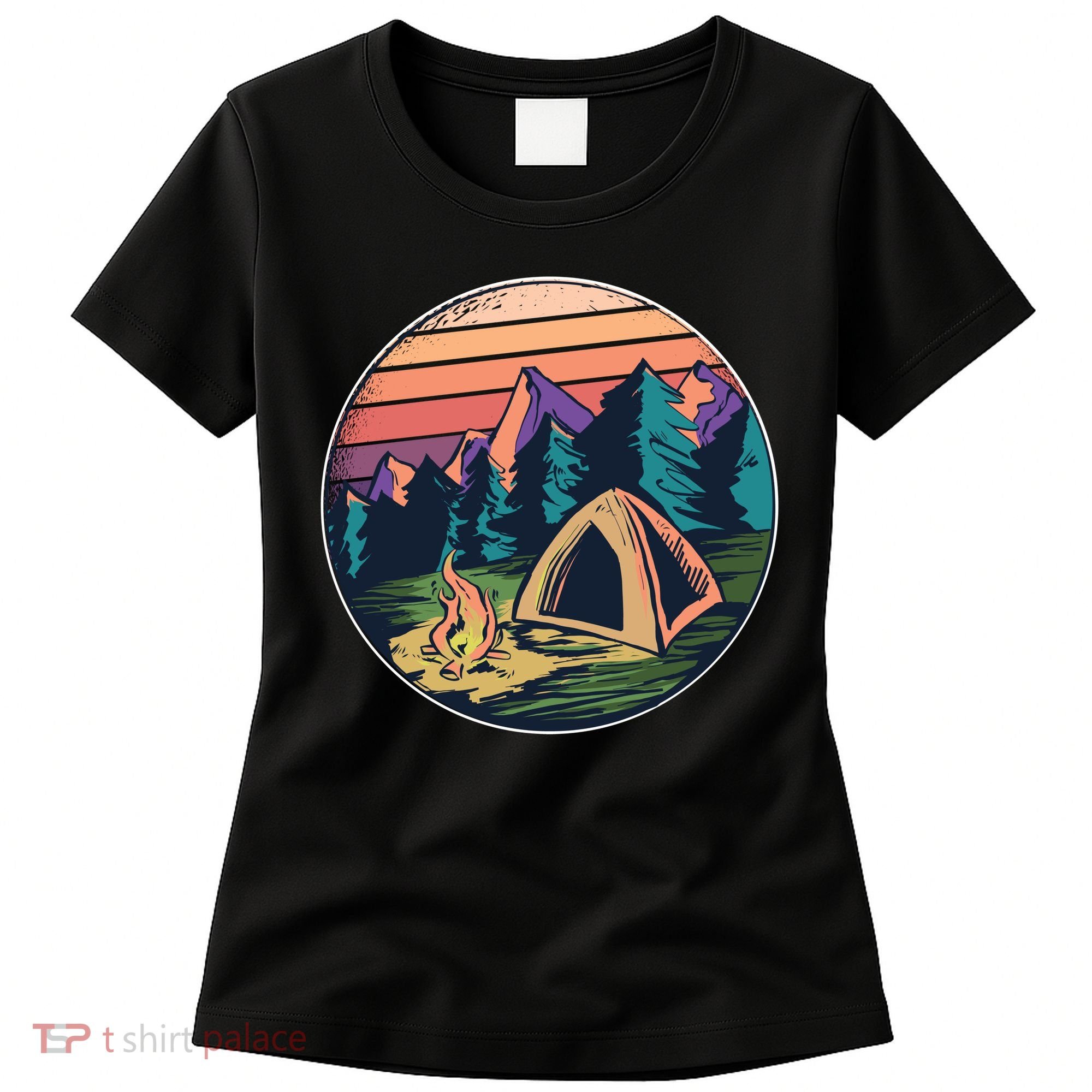 Outdoor Camping Sunset Women's T-Shirt