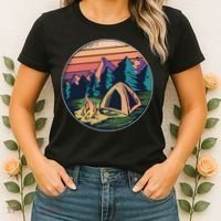 Outdoor Camping Sunset Women's T-Shirt thumb 2