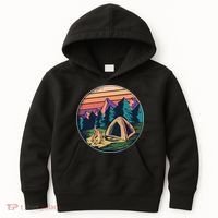 Outdoor Camping Sunset Kids Hoodie thumb 0