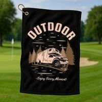 Outdoor Enjoy Every Moment Golf Towel thumb 1