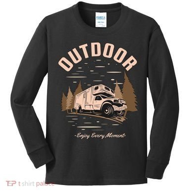 Outdoor Enjoy Every Moment Kids Long Sleeve Shirt