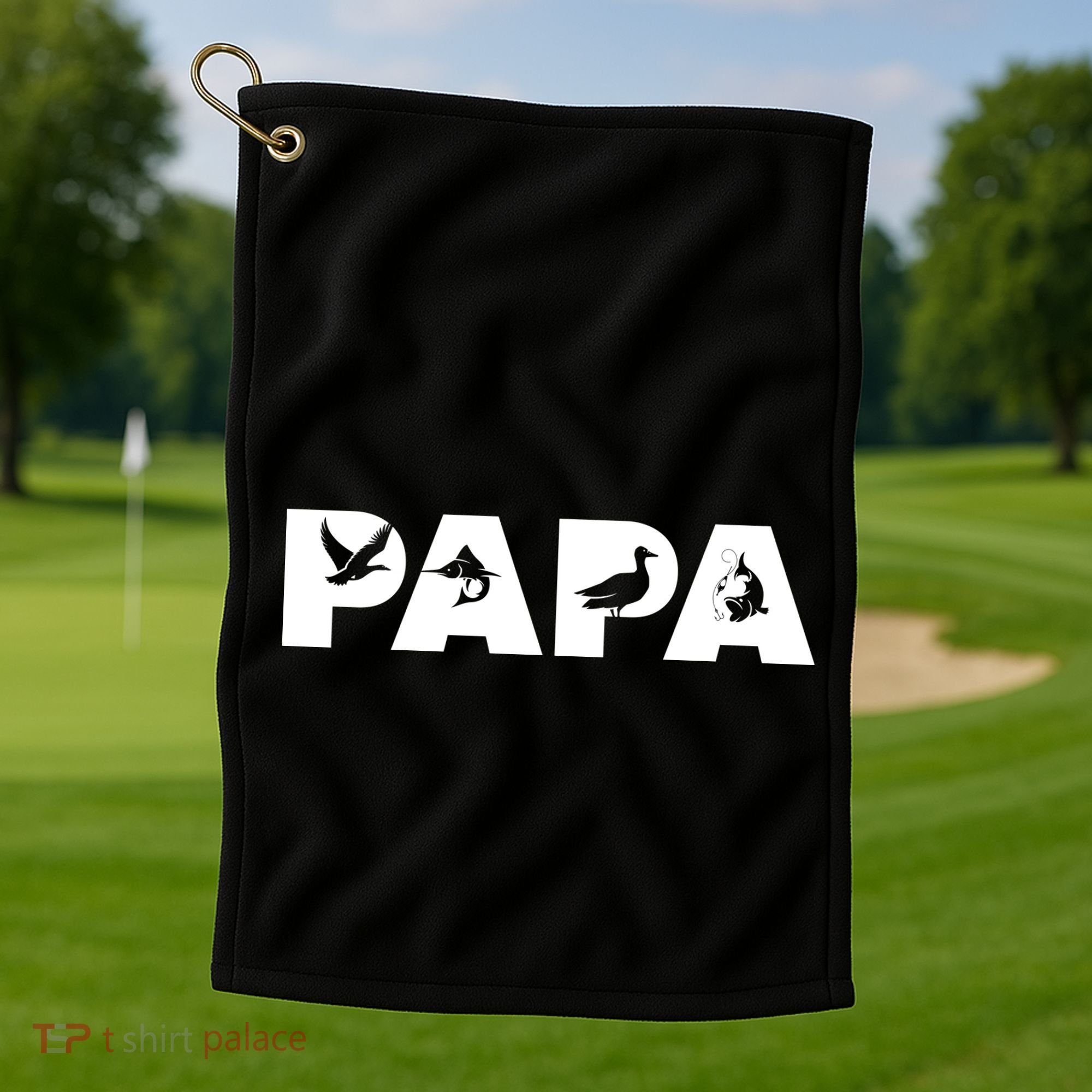 Outdoor Hunting Papa Golf Towel