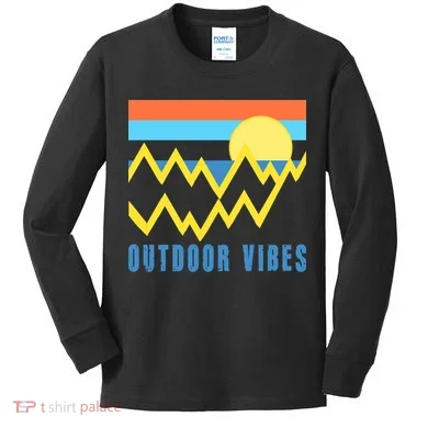 Outdoor Vibes Kids Long Sleeve Shirt