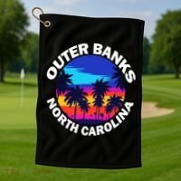 Outer Banks North Carolina Golf Towel thumb 1
