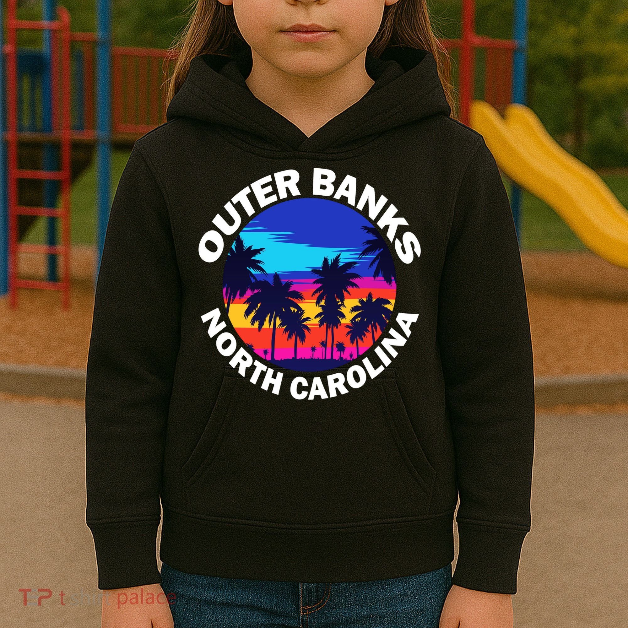 Outer Banks North Carolina Kids Hoodie