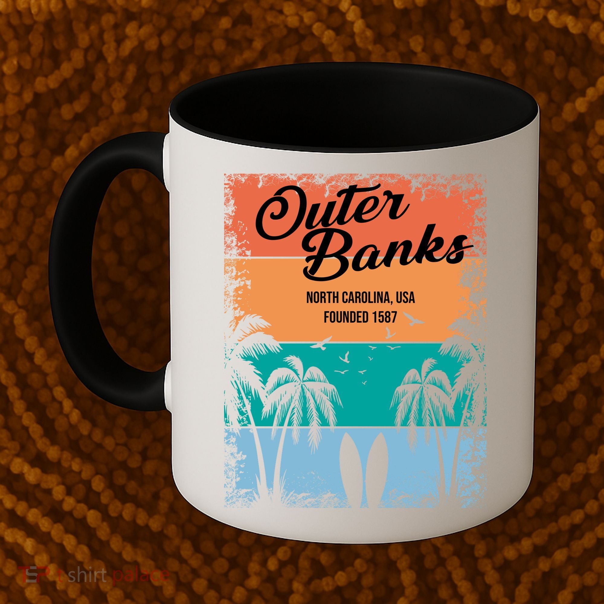 Outer Banks North Carolina USA Founded 1587 Coffee Mug